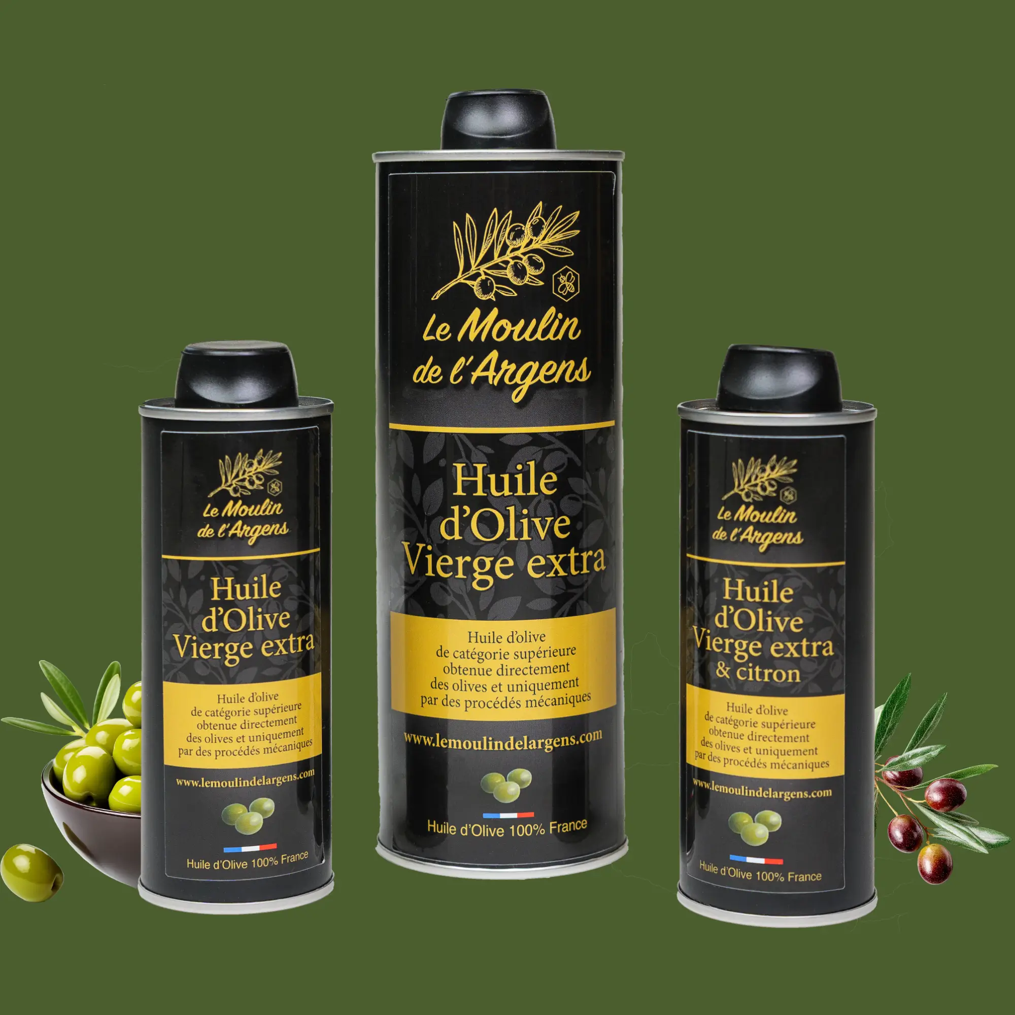 Huile olive vierge extra moulin argens